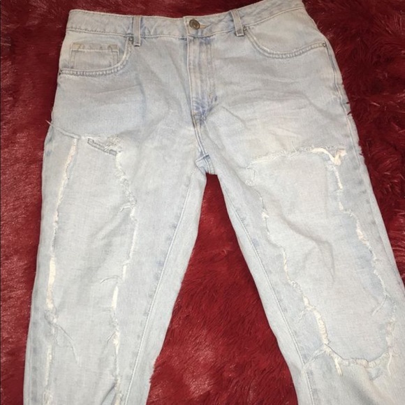 Distressed boyfriend jeans- size 27 - Picture 2 of 5